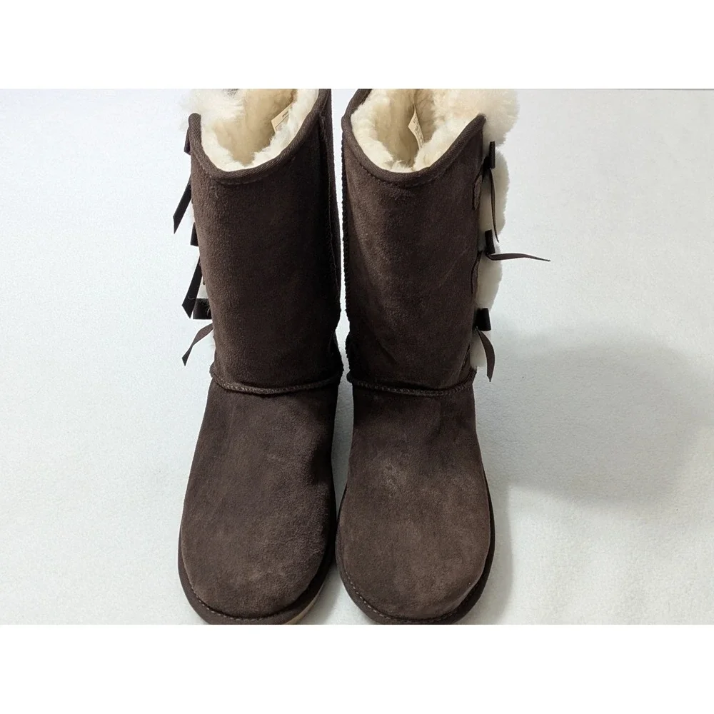 KOOLABURRA BY UGG VICTORIA TALL BROWN GRIZZLY SOFT SUEDE WOMEN'S BOOTS 9 NEW